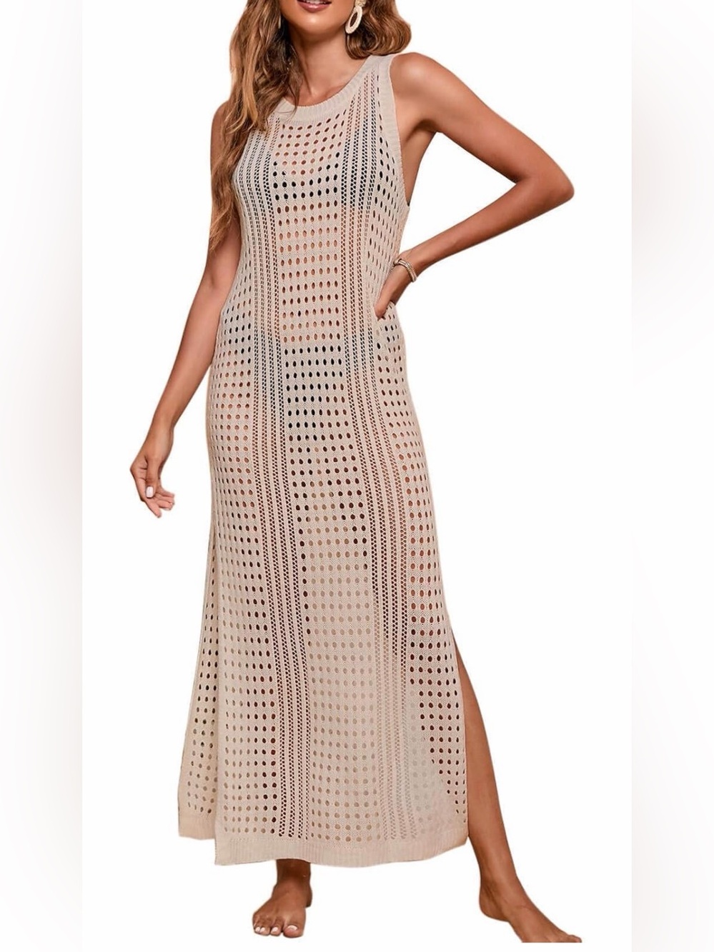 Crochet swimsuit coverup